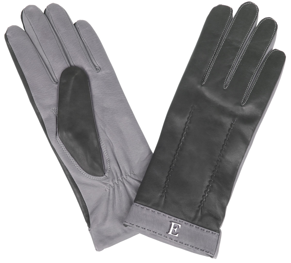 Перчатки женские Eleganzza, цвет: темно-серый, серый. HP697. Размер 6,5