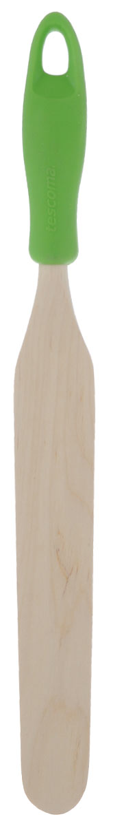 Лопатка для растирания Tescoma Presto Wood, цвет: зеленый637240_зеленый Лопатка для растирания Tescoma Presto Wood, цвет: зеленый637240_зеленыйЛопатка для растирания Tescoma Presto Wood изготовлена из экологически чистого материала - качественной березовой древесины, обладающей уникальной текстурой. Элегантная ручка имеет противоскользящую обработку, что дает возможность удобно и комфортно пользоваться лопаткой. Изделие имеет узкую вытянутую форму и идеально подходит для растирания разных продуктов во время готовки. Особенно это касается приготовления теста и кремов. Такая кухонная принадлежность подходит для всех видов посуды, а также замечательна для посуды с антипригарным покрытием. Лопатка для стирания Tescoma Presto Wood станет вашим незаменимым помощником на кухне, а также это практичный и необходимый подарок любой хозяйке! Размер рабочей поверхности: 2,9 см х 18 см. Общая длина лопатки: 30 см.