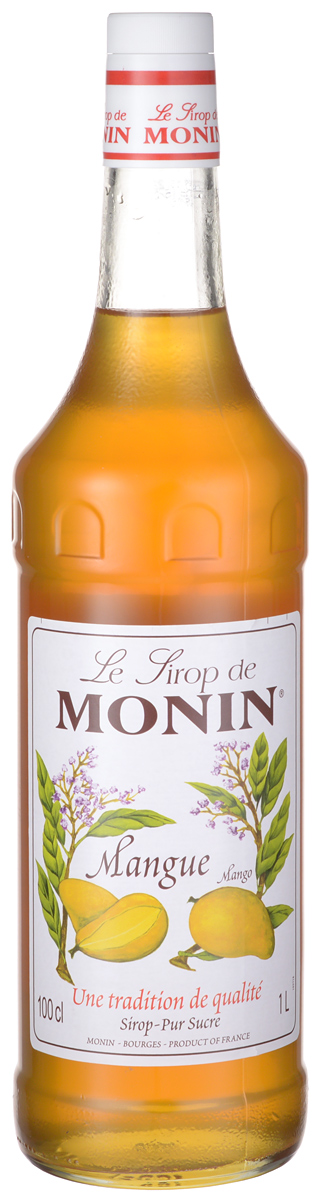 Monin Манго сироп, 1 лSMONN0-000060 Monin Манго сироп, 1 лSMONN0-000060Манго - яблоко тропиков и один из наиболее часто употребляемых фруктов в тропических странах. Манго очень вкусный, просто в свежем виде или для использования в фруктовых салатах и чатни. Сочная мякоть, отчетливо ароматна и сладка. Сироп Monin Манго соответствует уникальному аромату плодов, идеально подходит ко многим напиткам.Сиропы Monin выпускает одноименная французская марка, которая известна как лидирующий производитель алкогольных и безалкогольных сиропов в мире. В 1912 году во французском городке Бурже девятнадцатилетний предприниматель Джордж Монин основал собственную компанию, которая специализировалась на производстве вин, ликеров и сиропов. Место для завода было выбрано не случайно: город Бурже находился в непосредственной близости от крупных сельскохозяйственных районов - главных поставщиков свежих ягод и фруктов.Производство сиропов стало ключевым направлением деятельности компании Monin только в 1945 году, когда пост главы предприятия занял потомок основателя - Пол Монин. Именно под его руководством ассортимент марки пополнился разнообразными сиропами из натуральных ингредиентов, которые молниеносно заслужили блестящую репутацию в кругу поклонников кофейных напитков и коктейлей. По сей день высокое качество остается базовым принципом деятельности французской марки. Сиропы Монин создаются исключительно из натуральных ингредиентов по уникальным технологиям, позволяющим сохранять в готовом продукте все полезные свойства природного сырья.Эксперты всего мира сходятся во мнении, что сиропы Monin - это законодатели мод в миксологии. Ассортимент французской марки на сегодняшний день является самым широким и насчитывает полторы сотни уникальных вкусовых решений. В каталоге компании можно найти как классические вкусы для кофейных напитков (шоколадный, ванильный, ореховый и другие сиропы), так и весьма экзотические варианты (сиропы со вкусом кокоса, зеленой мяты, тирамису, блю курасао, аниса, грейпфрута, пина колады и т. д.). Отметим, что все сиропы обладают мягкими, деликатными вкусовыми и ароматическими характеристиками, что говорит о натуральном составе продуктов.Вкус: сладкий вкус манго с оттенком кислотности.Мягкий экзотический запах манго.Применение: коктейли, содовые, лимонады, фруктовые пунши, чай.