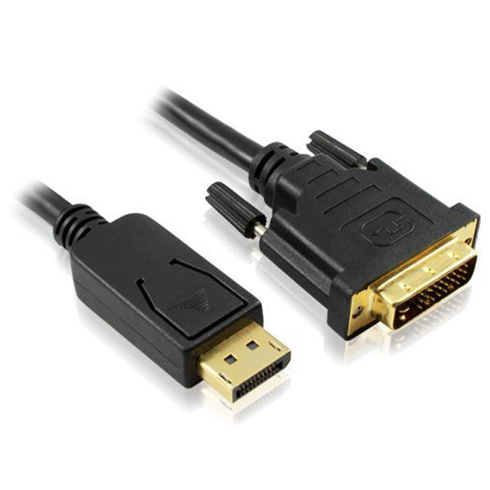 Greenconnect GC-DP2DVI1 кабель DisplayPortGC-DP2DVI1-1.8m Greenconnect GC-DP2DVI1 кабель DisplayPortGC-DP2DVI1-1.8mКабель Greenconnect GC-DP2DP11 предназначен для подсоединения устройства с разъемом DisplayPort или DVI к ПК, ноутбуку, монитору, телевизору или проектору. Пропускная способность интерфейса: до 10,8 ГбитТолщина жилы питания 5V: 28 AWGТолщина жилы передачи данных: 28 AWGДиаметр кабеля: 7.3 ммТип оболочки: PVC (ПВХ)Совместимость с DisplayPort 1.1