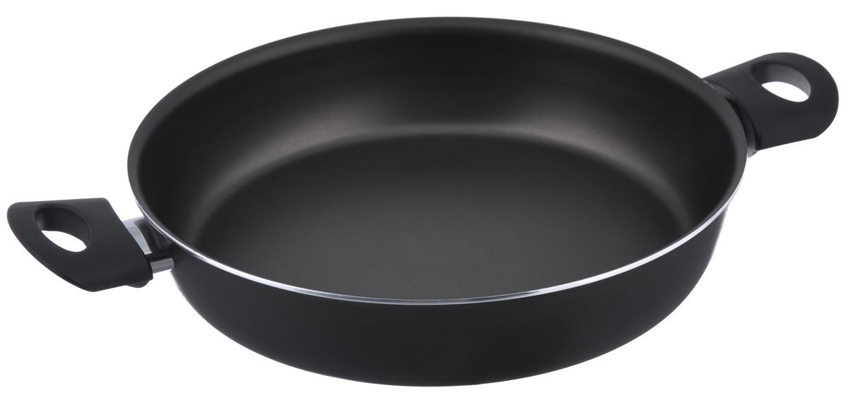 Сотейник Tvs Basilico, с двумя ручками, цвет: черный. Диаметр 28 см82025282310001 Сотейник Tvs Basilico, с двумя ручками, цвет: черный. Диаметр 28 см82025282310001Сотейник TVS Basilico выполнен из алюминия с внешним покрытием черного цвета и обладает превосходной теплопроводностью. Толстое дно обеспечивает равномерное прогревание по всей поверхности. Внутреннее антипригарное покрытие IperTEK.Эргономичные ручки, изготовленные из бакелита, не нагревается и не позволит обжечь руки. Сотейник TVS Basilico изготовлен из экологичных материалов, что делает ее пригодной для приготовления пищи детям. Подходит для всех видов плит, кроме индукционных.Можно мыть в посудомоечной машине.Внутренний диаметр сотейника (по верхнему краю): 28 см. Ширина сотейника (с учетом ручек): 41 см. Высота стенки: 6 см. Толщина стенки: 3 мм. Толщина дна: 4 мм.