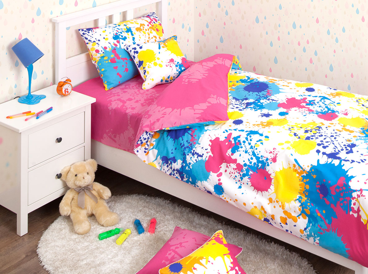 Хлопковый Край Комплект детского постельного белья Happy Pink 1,5-спальный пододеяльник 205 см х 140 см