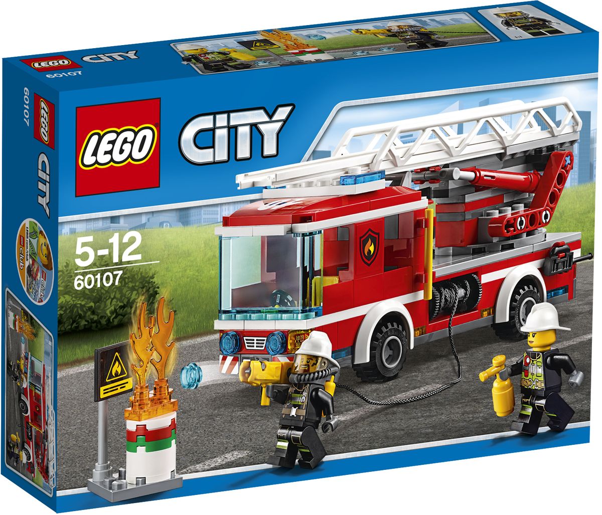 LEGO City Конструктор Пожарный автомобиль с лестницей 60107