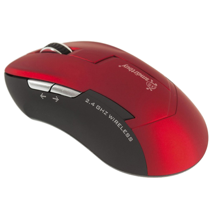SmartBuy SBM-504AG, Red мышьSBM-504AG-RK SmartBuy SBM-504AG, Red мышьSBM-504AG-RKБеспроводная мышь SmartBuy SBM-504AG подходит для работы с ноутбуком и настольным ПК. Устройство выполнено в эргономичном дизайне. Оптический сенсор с высоким разрешением 1600 dpi позволяет использовать устройство в различных графических приложениях и текстовых редакторах. SmartBuy SBM-504AG также оснащена колесом прокрутки с идеальным протектором.