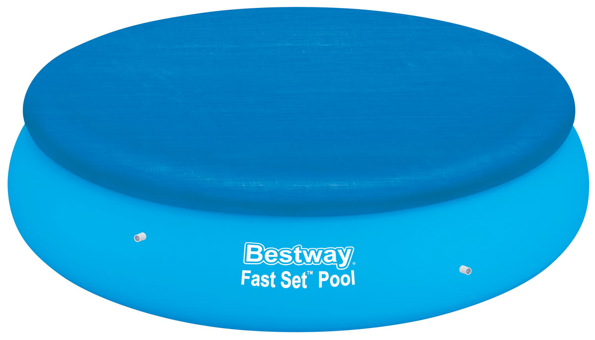 Bestway Тент для бассейнов с надувным бортом, диаметр 267 см. 5803258032 Bestway Тент для бассейнов с надувным бортом, диаметр 267 см. 5803258032Тент Bestway подходит для бассейнов Fast Set диаметром 244 см. Выполнен из высококачественного полиэтилена. В комплекте шнуры для крепления крышки. Сливные отверстия предотвращают скопление воды.Диаметр тента: 267 см.Диаметр бассейна: 244 см.