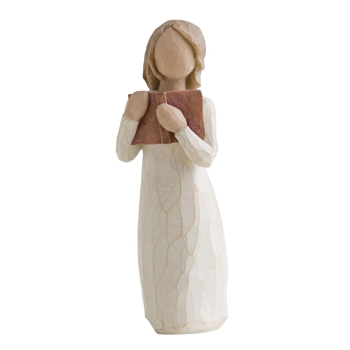 Фигурка декоративная Willow Tree Любовь к учебе, высота 7 см26165 Фигурка декоративная Willow Tree Любовь к учебе, высота 7 см26165Декоративная фигурка Willow Tree создана канадским скульптором Сьюзан Лорди. Фигурка выполнена из искусственного камня (49% карбонат кальция мелкозернистой разновидности, 51% искусственный камень).Фигурка Willow Tree – это настоящее произведение искусства, образная скульптура в миниатюре, изображающая эмоции и чувства, которые помогают чувствовать себя ближе к другим, верить в мечту, выражать любовь.Фигурка помещена в красивую упаковку.Купить такой оригинальный подарок, значит не только украсить интерьер помещения или жилой комнаты, но выразить свое глубокое отношение к любимому человеку. Этот прекрасный сувенир будет лучшим подарком на день ангела, именины, день рождения, юбилей.