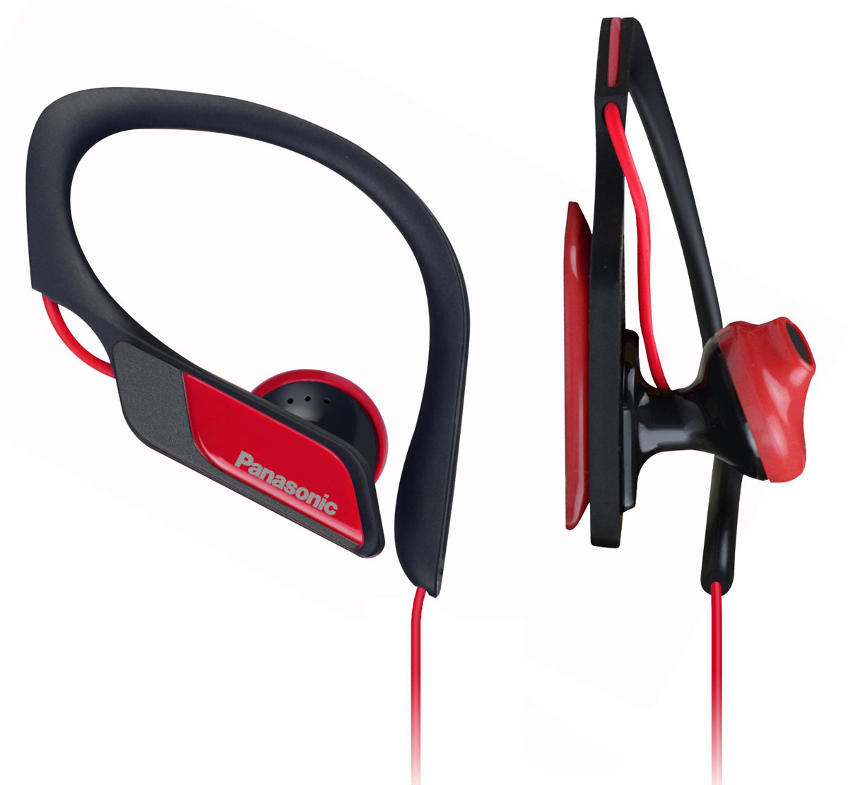 Panasonic RP-HS34E-R, Red наушникиRP-HS34E-R Panasonic RP-HS34E-R, Red наушникиRP-HS34E-RPanasonic RP-HS34E надёжно крепятся на ухе, а провод пропущен с задней стороны, поэтому наушники не сваливаются во время занятий спортом, а помехи сводятся к минимуму, что обеспечивает прекрасный звук. Благодаря своей водонепроницаемости они прекрасно подходят для занятий спортом. Зажим HS34 плотно крепится на ухе, а положение внутренней поверхности настраивается для комфортного использования. Разные цвета позволяют сочетать наушники со спортивным костюмом и обувью.