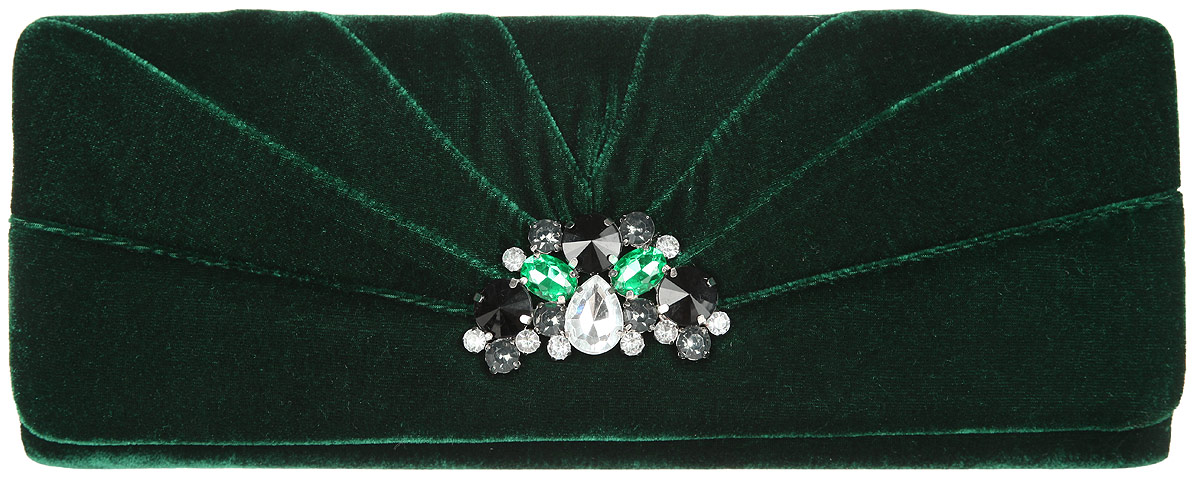 Клатч женский Eleganzza, цвет: темно-зеленый. ZZ-10118
