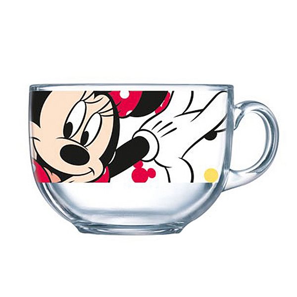 Бульонница Luminarc Oh, Minnie, 400 млH6443 Бульонница Luminarc Oh, Minnie, 400 млH6443Кружка-джамбо марки Luminarc, украшенная изображением очаровательной подружки знаменитого Микки Мауса, придется по душе любой девочке. Из яркой кружки с рисунком веселой мышки можно не только пить чай или сок, но есть мюсли, каши и салаты – если использовать ее как пиалу. Легкая кружка-джамбо с удобной ручкой станет любимой посудой малышки. Изготовленная из качественного ударопрочного антибактериального стекла, не содержащего токсинов, кружка прочна и безопасна для ребенка. Ее можно мыть в посудомоечной машине и использовать в микроволновой печи.Объем кружки: 400 мл.