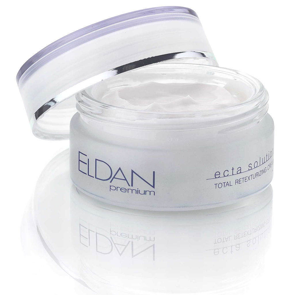ELDAN cosmetics Интенсивный крем для лица Premium ECTA 40+, 50 млELD-152 ELDAN cosmetics Интенсивный крем для лица Premium ECTA 40+, 50 млELD-152Эктоин, входящий в состав средства, оптимизирует оксигенацию, стабилизирует клеточные мембраны, глубоко гидратирует кожу, восстанавливает повреждения клеток, вызываемые УФ-А и УФ-В лучами. Карнозин предотвращает процессы гликации в дерме, что приводит к восстановлению целостности коллагеновых и эластиновых волокон. Изофлавоны ириса обладают эстрогеноподобной активностью, стимулируют выработку структурных белков и гликозаминогликанов, ускоряют пролиферацию клеток эпидермиса. Препарат интенсивно питает кожу, уменьшает количество и глубину морщин, улучшает структуру и цвет кожи.