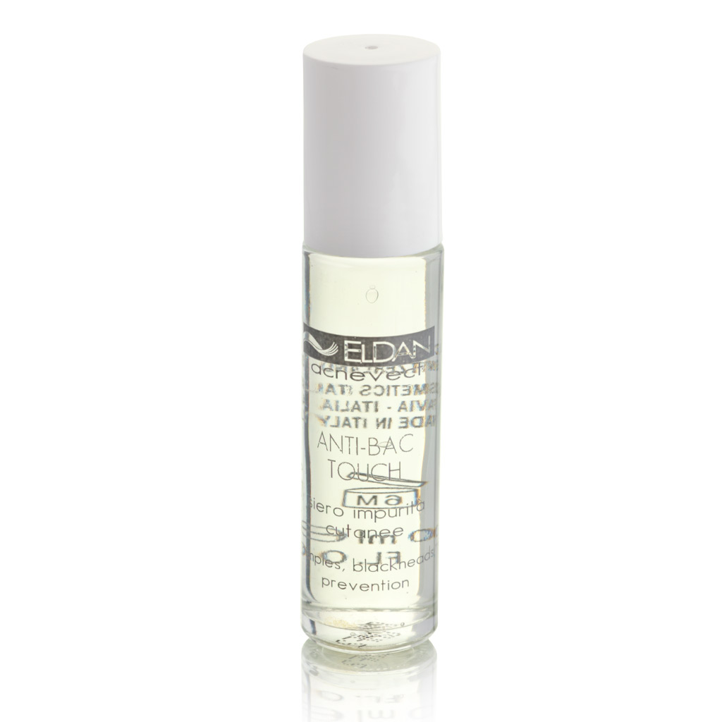 ELDAN cosmetics Очищающее средство для лица Anti bac touch Le Prestige , 10 млELD-138 ELDAN cosmetics Очищающее средство для лица Anti bac touch Le Prestige , 10 млELD-138Эффективное средство для быстрого купирования воспалительных элементов. Обладает комплексным анти-акне эф-фектом: кератолитическим, антибактериальным и противовоспалительным. Растительные экстракты лимона, огурца, ламинарии, масла лаванды и чайного дерева очищают и успокаивают кожу, обладают антисептическим действием. Салициловая кислота быстро подсушивает воспалительные элементы и препятствует образованию новых, а ниацинамид улучшает микроциркуляцию, оказывая рассасывающее действие. Благодаря роликовому аппликатору позволяет точечно воздействовать непосредственно на пустулы.