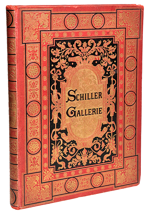 Schiller-Galerie4002064406435 Schiller-Galerie4002064406435Мюнхен, конец XIX - начало XX века. Издательство Verlagsanstalt fuer Kunst und Wissenschaft.Типографский переплет с золотым тиснением. Золоченый обрез.Сохранность хорошая.Вашему вниманию предлагается альбом, в котором собраны лучшие иллюстрации немецких художников к произведениям Фридриха Шиллера. Все иллюстрации сопровождаются комментариями.В альбом вошли иллюстрации Вильгельма фон Каульбаха, А. Мюллера, К. Бейшлага, В. Линдершмита, Х. Пириса к пьесам Мария Стюарт, Орлеанская дева, Разбойники, Дон Карлос, Вильгельм Телль, Мессинская невеста, Валленштейн. Также в альбом вошли иллюстрации к некоторым стихотворением Шиллера.Не подлежит вывозу за пределы Российской Федерации.