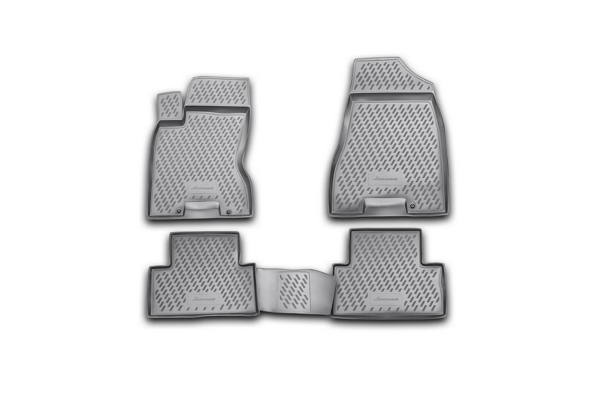 Набор автомобильных ковриков Novline-Autofamily для Nissan X-Trail (T31) 2007-2010, 2011-02/2015, в салон, 4 шт. CARNIS00031gCARNIS00031g Набор автомобильных ковриков Novline-Autofamily для Nissan X-Trail (T31) 2007-2010, 2011-02/2015, в салон, 4 шт. CARNIS00031gCARNIS00031gНабор автомобильных ковриков Novline-Autofamily, изготовленный из полиуретана, состоит из 4 ковриков, которые учитывают все особенности каждой модели автомобиля и полностью повторяют контуры пола. Полиуретановые автомобильные коврики для салона произведены из высококачественного материала, который держит форму, прочный и не пачкает обувь. Коврики в салон не только улучшат внешний вид салона вашего автомобиля, но и надежно уберегут его от пыли, грязи и сырости, а значит, защитят кузов от коррозии. Полиуретановые коврики для автомобиля гладкие, приятные и не пропускают влагу. Ковры для автомобилей надежно крепятся на полу и не скользят, что очень важно во время движения. Чистятся коврики очень просто: как при помощи автомобильного пылесоса, так и различными моющими средствами. Набор подходит для Nissan X-Trail (T31) 2007-2010, 2011 - февраль 2015 годов выпуска.