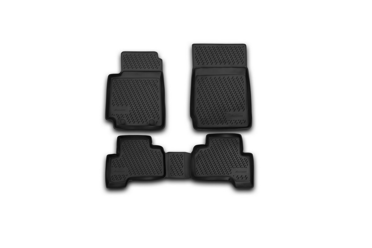 Коврики в салон автомобиля Novline-Autofamily, для SUZUKI Grand Vitara 5D, 2005-, 4 штCARSZK00005 Коврики в салон автомобиля Novline-Autofamily, для SUZUKI Grand Vitara 5D, 2005-, 4 штCARSZK00005Коврики Novline-Autofamily улучшат внешний вид салона автомобиля и надежно уберегут его от пыли, грязи и сырости, а значит, защитят кузов от коррозии. Полиуретановые коврики гладкие, приятные и не пропускает влагу.Полиуретановые автомобильные коврики произведены из высококачественного материала, который держит форму и не пачкает обувь.Коврики надежно крепятся на полу и не скользят, что очень важно во время движения, особенно для водителя.Изделия из полиуретана надежно удерживают грязь и влагу, при этом всегда выглядят довольно опрятно. И чистится они очень просто: как при помощи автомобильного пылесоса, так и различными моющими средствами.