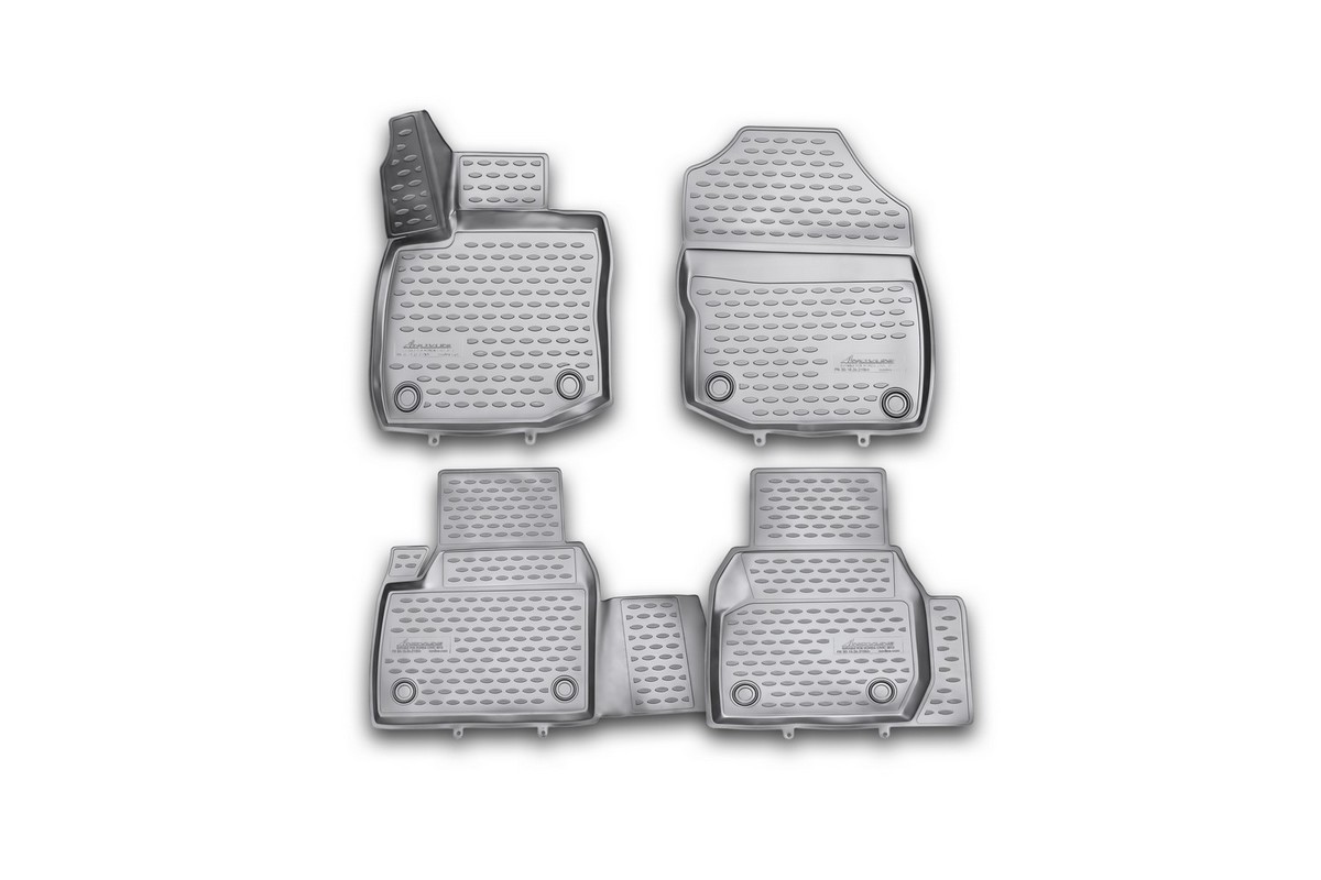 Набор автомобильных 3D-ковриков Novline-Autofamily для Honda Civic 5D, 2012->, хэтчбек, в салон, 4 штNLC.3D.18.26.210kh Набор автомобильных 3D-ковриков Novline-Autofamily для Honda Civic 5D, 2012->, хэтчбек, в салон, 4 штNLC.3D.18.26.210khНабор Novline-Autofamily состоит из 4 ковриков, изготовленных из полиуретана.Основная функция ковров - защита салона автомобиля от загрязнения и влаги. Это достигается за счет высоких бортов, перемычки на тоннель заднего ряда сидений, элементов формы и текстуры, свойств материала, а также запатентованной технологией 3D-перемычки в зоне отдыха ноги водителя, что обеспечивает дополнительную защиту, сохраняя салон автомобиля в первозданном виде.Материал, из которого сделаны коврики, обладает антискользящими свойствами. Для фиксации ковров в салоне автомобиля в комплекте с ними используются специальные крепежи. Форма передней части водительского ковра, уходящая под педаль акселератора, исключает нештатное заедание педалей.Набор подходит для Honda Civic хэтчбек с 2012 года выпуска.