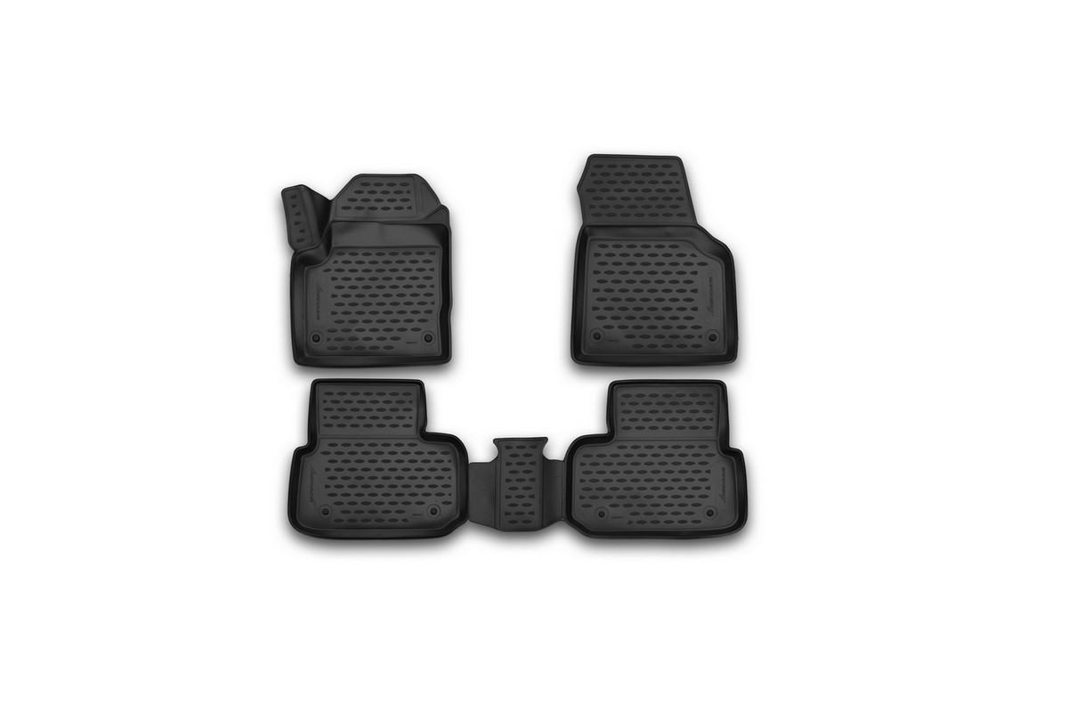 Набор автомобильных 3D-ковриков Novline-Autofamily для Land Rover Discovery Sport, 2014->, в салон, 4 штNLC.3D.28.17.210 Набор автомобильных 3D-ковриков Novline-Autofamily для Land Rover Discovery Sport, 2014->, в салон, 4 штNLC.3D.28.17.210Набор Novline-Autofamily состоит из 4 ковриков, изготовленных из полиуретана.Основная функция ковров - защита салона автомобиля от загрязнения и влаги. Это достигается за счет высоких бортов, перемычки на тоннель заднего ряда сидений, элементов формы и текстуры, свойств материала, а также запатентованной технологией 3D-перемычки в зоне отдыха ноги водителя, что обеспечивает дополнительную защиту, сохраняя салон автомобиля в первозданном виде.Материал, из которого сделаны коврики, обладает антискользящими свойствами. Для фиксации ковров в салоне автомобиля в комплекте с ними используются специальные крепежи. Форма передней части водительского ковра, уходящая под педаль акселератора, исключает нештатное заедание педалей.Набор подходит для Land Rover Discovery Sport с 2014 года выпуска.