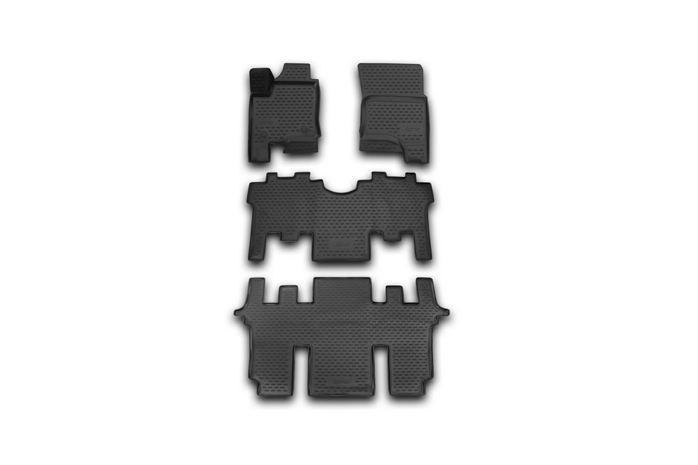 Набор автомобильных 3D-ковриков Novline-Autofamily для SsangYong Stavic, 2013->, в салон, 4 штNLC.3D.61.04.210k Набор автомобильных 3D-ковриков Novline-Autofamily для SsangYong Stavic, 2013->, в салон, 4 штNLC.3D.61.04.210kНабор Novline-Autofamily состоит из 4 ковриков, изготовленных из полиуретана.Основная функция ковров - защита салона автомобиля от загрязнения и влаги. Это достигается за счет высоких бортов, перемычки на тоннель заднего ряда сидений, элементов формы и текстуры, свойств материала, а также запатентованной технологией 3D-перемычки в зоне отдыха ноги водителя, что обеспечивает дополнительную защиту, сохраняя салон автомобиля в первозданном виде.Материал, из которого сделаны коврики, обладает антискользящими свойствами. Для фиксации ковров в салоне автомобиля в комплекте с ними используются специальные крепежи. Форма передней части водительского ковра, уходящая под педаль акселератора, исключает нештатное заедание педалей.Набор подходит для SsangYong Stavic с 2013 года выпуска.