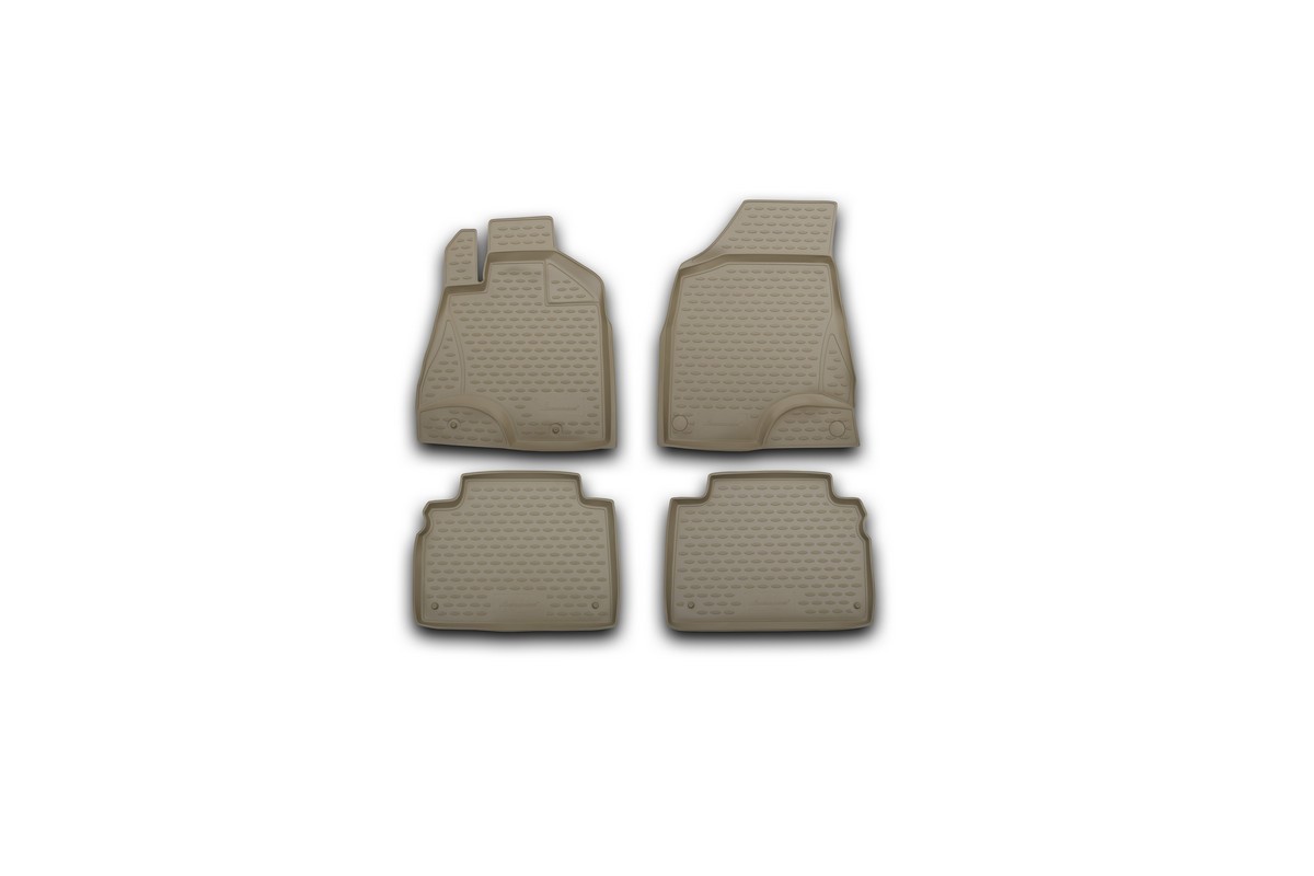 Коврики в салон автомобиля Novline-Autofamily для Toyota Harrier, 2003 - 2008, цвет: бежевый, 4 штNLC.48.25.212k Коврики в салон автомобиля Novline-Autofamily для Toyota Harrier, 2003 - 2008, цвет: бежевый, 4 штNLC.48.25.212kКоврики Novline-Autofamily улучшат внешний вид салона автомобиля и надежно уберегут его от пыли, грязи и сырости, а значит, защитят кузов от коррозии. Полиуретановые коврики гладкие, приятные и не пропускает влагу. Полиуретановые автомобильные коврики произведены из высококачественного материала, который держит форму и не пачкает обувь. Коврики надежно крепятся на полу и не скользят, что очень важно во время движения, особенно для водителя. Изделия из полиуретана надежно удерживают грязь и влагу, при этом всегда выглядят довольно опрятно. И чистятся они очень просто: как при помощи автомобильного пылесоса, так и различными моющими средствами.