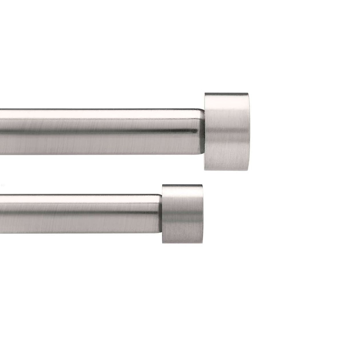 Карниз двухрядный Umbra Cappa, длина 91-183 см245963-410 Карниз двухрядный Umbra Cappa, длина 91-183 см245963-410Двухрядный карниз Umbra Cappa выполнен из нержавеющей стали. Имеет телескопическую конструкцию, которая позволяет регулировать его длину, и металлические украшения в виде насадок по краям.Такой карниз будет органично смотреться в любом интерьере.Диаметр переднего карниза: 19 мм. Диаметр заднего карниза: 16 мм. Крепления идут в комплекте.