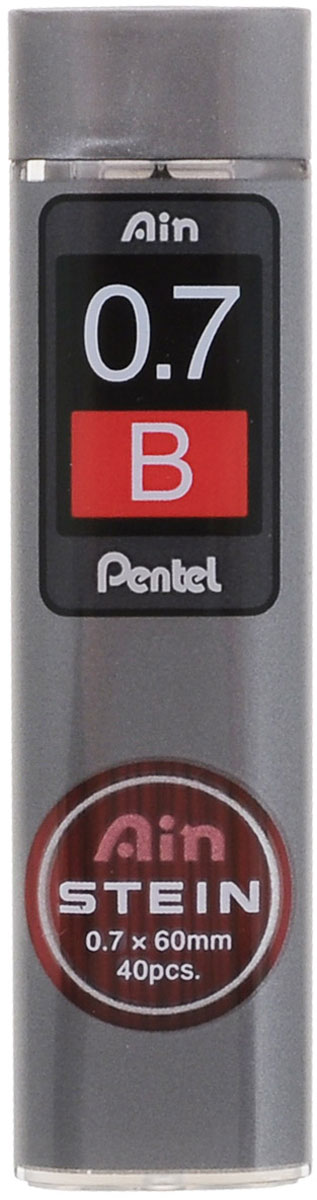 Pentel Грифели для автоматических карандашей Ain Stein B 0,7 мм 40 шт фирменная упаковка