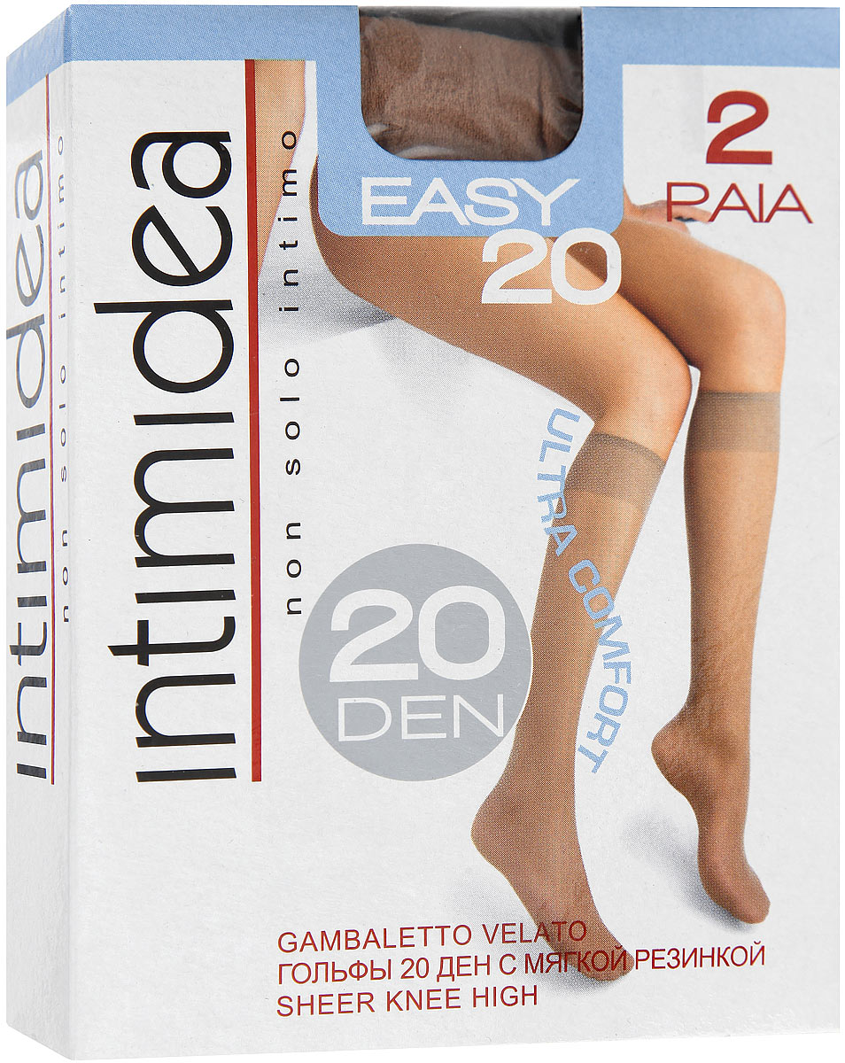 Гольфы женские Intimidea Easy 20, цвет: Bronzo (загар), 2 пары. Размер универсальныйEasy 20 Bronzo Гольфы женские Intimidea Easy 20, цвет: Bronzo (загар), 2 пары. Размер универсальныйEasy 20 BronzoМатовые женские гольфы Intimidea Easy, выполненные из полиамида, идеально подойдут для повседневной носки. Модель дополнена мягкой комфортной резинкой. В комплект входят 2 пары.Плотность: 20 Den.