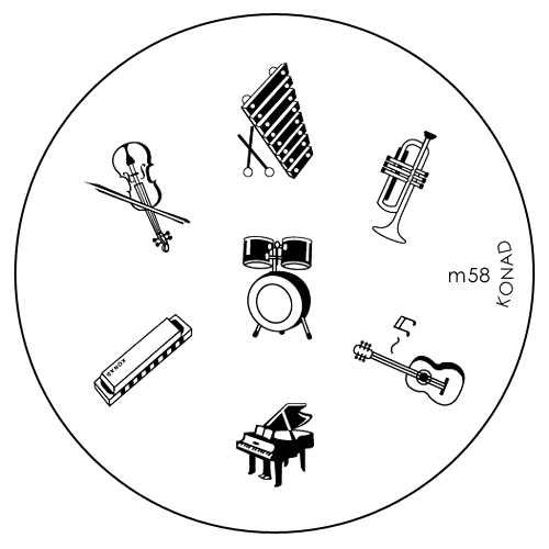 Konad Печатная форма (диск) M58 image plateSN-IPM058 Konad Печатная форма (диск) M58 image plateSN-IPM058Диск для стемпинга. Теперь создавать дизайны на ногтях стало очень просто