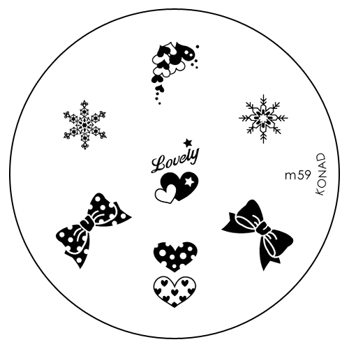 Konad Печатная форма (диск) M59 image plateSN-IPM059 Konad Печатная форма (диск) M59 image plateSN-IPM059Диск для стемпинга. Теперь создавать дизайны на ногтях стало очень просто