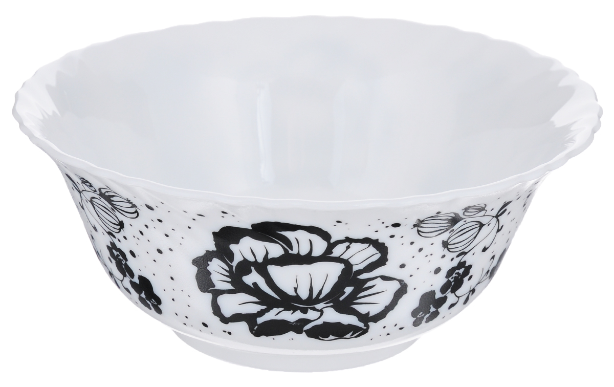 Салатник Luminarc Alcove Black, диаметр 12 смH2434 Салатник Luminarc Alcove Black, диаметр 12 смH2434Салатник Luminarc Alcove Black, выполненный из ударопрочного стекла, декорирован изображением цветов. Изящный дизайн придется по вкусу и ценителям классики, и тем, кто предпочитает утонченность. Салатник Luminarc Alcove Black идеально подойдет для сервировки стола и станет отличным подарком к любому празднику.Диаметр (по верхнему краю): 12 см.