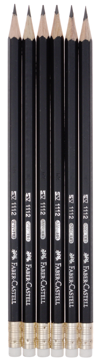 Faber-Castell Набор чернографитных карандашей 1111 НВ 6 шт263351 Faber-Castell Набор чернографитных карандашей 1111 НВ 6 шт263351Набор чернографитных карандашей Faber-Castell станет незаменимым атрибутомдля учебы или работы.В набор входит 6 карандашей шестигранной формы сластиками. Качественная мягкая древесина карандашей идеальна для хорошегозатачивания, а специальная SV технология вклеивания грифеля предотвращаетполомку грифеля при падении на пол. Карандаши покрыты лаком на водной основев целях защиты окружающей среды.