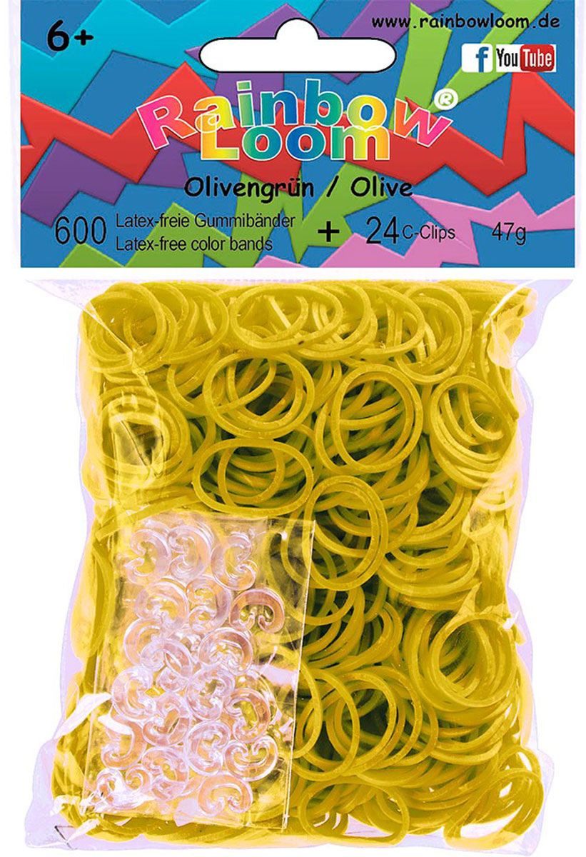 Rainbow Loom Набор резиночек Olive 600 шт