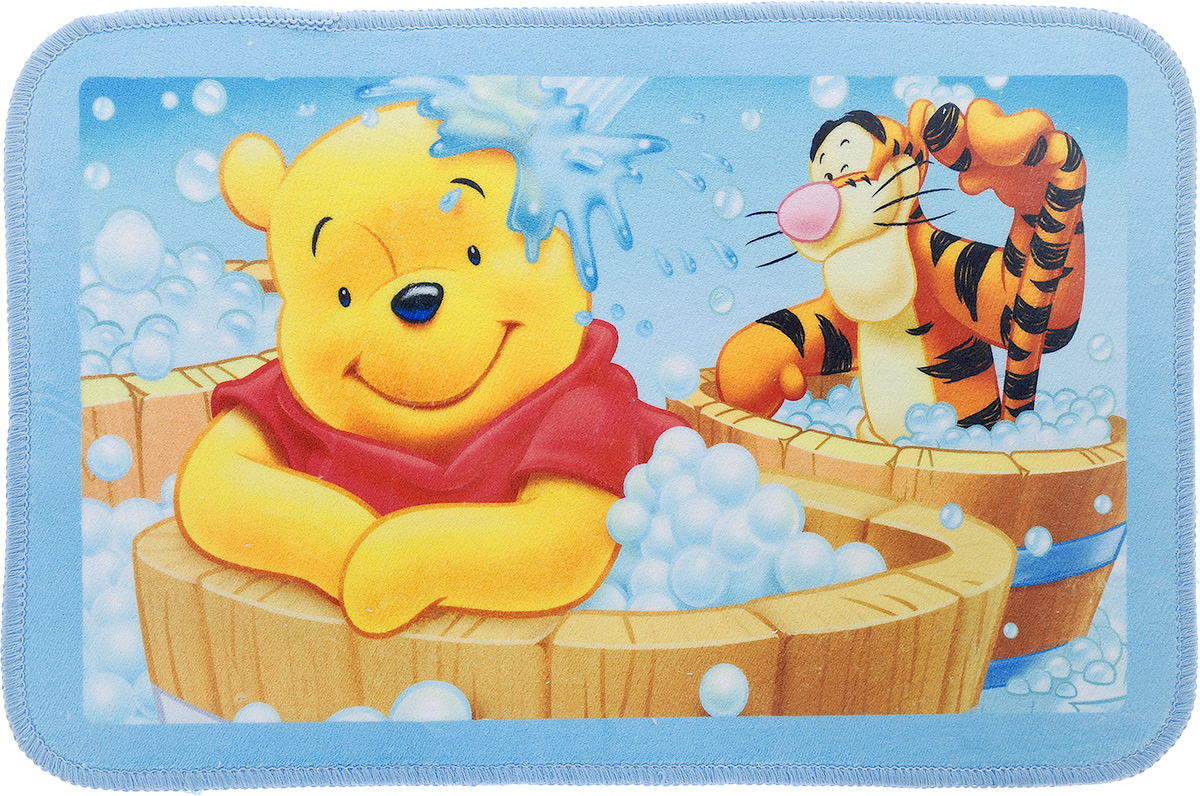 Коврик Disney Винни и его друзья, 60 х 40 см60634_в бочках Коврик Disney Винни и его друзья, 60 х 40 см60634_в бочкахКоврик Disney Винни и его друзья, изготовленный из микрофибры (полиэстера) с основой из ПВХ, имеет комфортную бархатистую поверхность и хорошо впитывает влагу. Коврик, декорированный красочным изображением героев мультфильма Приключения Винни Пуха, внесет оригинальную нотку в интерьер дома. Противоскользящее основание препятствует скольжению коврика на влажном полу. Коврик с ярким рисунком украсит любую детскую комнату. Вы можете положить коврик рядом с детской кроваткой или у стола, за которым ребенок делает уроки. Также коврик можно использовать в ванной комнате, благодаря его способности впитывать влагу.Коврик Disney Винни и его друзья - прекрасное решение для детской или ванной комнаты.