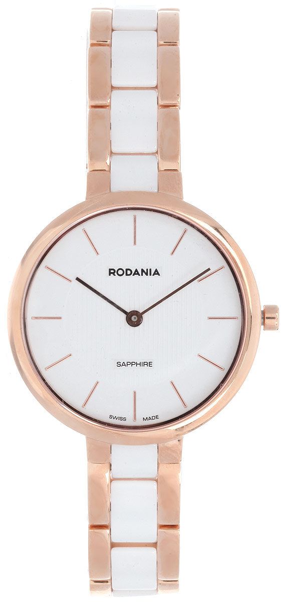 Часы наручные женские Rodania, цвет: белый, золотой. 2511543