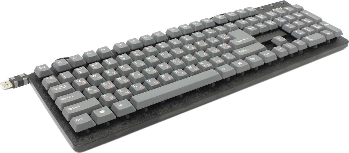Sven Standard 301 USB, Gray клавиатураSV-03100301UG Sven Standard 301 USB, Gray клавиатураSV-03100301UGКомпания Sven представляет надежную, практичную и удобную клавиатуру с классической раскладкой - Standard 301. Модель оснащена клавишей быстрого доступа к калькулятору - это идеальное решение для тех, чья работа связана с постоянными расчетами.Надежную конструкцию клавиатуры оценят любители попить кофе на рабочем месте: для влагозащищенной Sven Standard 301 пролитые напитки не страшны.Корпус устройства выполнен из матового пластика. Модель выпускается в трех цветах: традиционном черном, сдержанном сером и классическом белом. Клавиши Standard 301 имеют мягкий и тихий ход - работа на этой клавиатуре практически бесшумна.