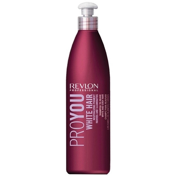 Revlon Professional Pro You Шампунь для блондированных волос White Hair Shampoo 350 мл7203151000 Revlon Professional Pro You Шампунь для блондированных волос White Hair Shampoo 350 мл7203151000Если Вы обладатель мелированных или седых волос, то средство Pro You White Hair – для Вас! В состав средства входит специальный пигмент, нейтрализующий желтые и серые оттенки волос, сохраняющий естественность и чистоту первоначального цвета. Волосы, наконец, возвращают себе эластичность и блеск, природную мягкость и богатую текстуру! Светлые пряди приобретают матовый отблеск, а седина действительно становится благородной! Не упустите свой шанс – воспользуйтесь шампунем Pro You White Hair уже сегодня!