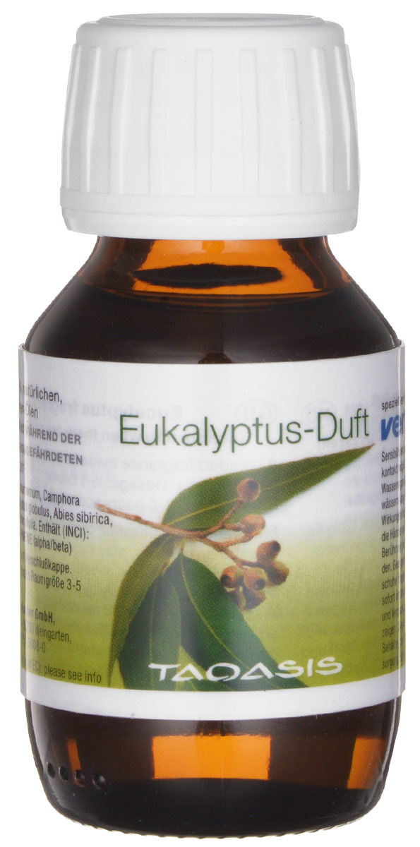 Venta Eukalyptus-Duft ароматическая добавка для мойки воздуха4011143621706 Venta Eukalyptus-Duft ароматическая добавка для мойки воздуха4011143621706Ароматическая композиция Venta на основе 100% эфирных масел. Каждый аромат оказывает определенное действие:- Апельсин способствует повышению жизненного тонуса, обеспечивает прекрасное настроение и самочувствие- Эвкалипт предупреждает инфекционные заболевания, обладает антисептическим действием- Корица и гвоздика способствует восстановлению сил после стресса и физического переутомления.Высокая концентрация эфирных маселПолная растворимость в водеСохраняет все свойства эфирных маселВремя действия: 2-3 часа в зависимости от объема помещения.Рекомендованная дозировка: 1/2 колпачка флакона. Аромат добавляется непосредственно в поддон с водой. Объем: 50 мл. Уважаемые клиенты! Обращаем ваше внимание на то, что упаковка может иметь несколько видов дизайна. Поставка осуществляется в зависимости от наличия на складе.