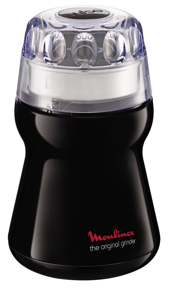 Moulinex AR110830 Simply Invents кофемолка1500813213 Moulinex AR110830 Simply Invents кофемолка1500813213Moulinex AR110830 - компактная кофемолка, выполненная из качественного надежного пластика. С ее помощью можно измельчить не только зерна кофе, но и специи, орехи, шоколад. Теперь в домашних условиях можно сделать и молотый перец для усиления вкуса любимых блюд, и шоколадную или кокосовую стружку для украшения кондитерских изделий. Прибор не впитывает и не передает продуктам посторонние запахи. Ухаживать за ним просто и легко: достаточно после работы протереть влажными бумажными полотенцами или кусочками ткани.