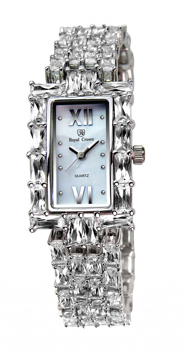 Часы наручные женские Royal Crown, цвет: серебристый. 3793-RDM-5