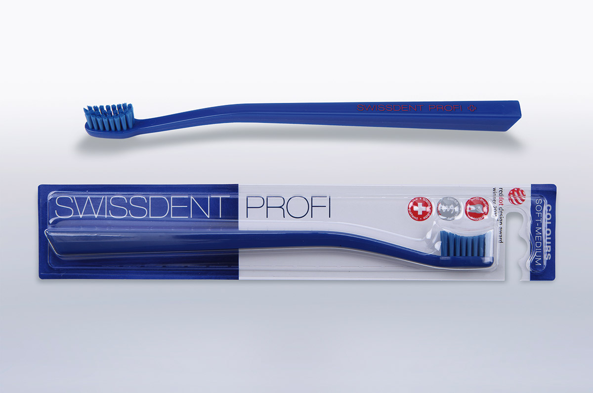 Swissdent Profi Зубная щетка, средняя жесткость, синяя