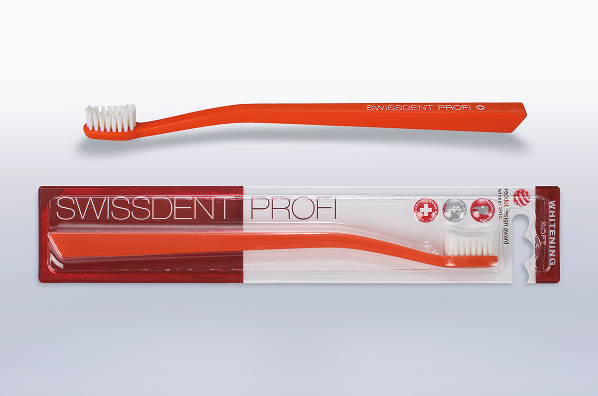 Swissdent Profi Зубная щетка, мягкая, оранжево-белая