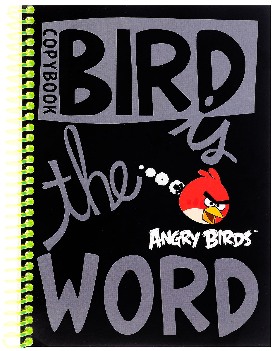 Hatber Тетрадь Angry Birds 96 листов в клетку96Т5B1пс_10727 Hatber Тетрадь Angry Birds 96 листов в клетку96Т5B1пс_10727Тетрадь Hatber Angry Birds отлично подойдет для занятий школьнику или студенту для различных записей.Обложка, выполненная из плотного мелованного картона, позволит сохранить тетрадь в аккуратном состоянии на протяжении всего времени использования. Изделие оформлено изображением злой птички.Внутренний блок тетради, соединенный спиралью, состоит из 96 листов белой бумаги в серую клетку без полей.
