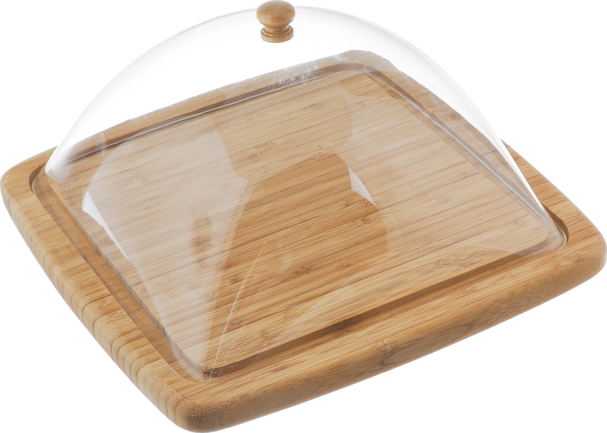 Сырница House & Holder, 30 х 30 смYG11-0181 Сырница House & Holder, 30 х 30 смYG11-0181Сырница House & Holder состоит из подноса и прозрачной пластиковой крышки. Она предназначена для удобного хранения и красивой сервировки различных сортов сыра, а также других продуктов.Поднос изготовлен из бамбука и имеет специальные выемки, благодаря которым крышка легко на него устанавливается. Он может использоваться как для хранения и сервировки сыра, так и для нарезания продуктов. Сырница House & Holder станет незаменимым помощником на вашей кухне.Размер подноса: 30 х 30 х 2 см.Размер крышки: 25,5 х 26 х 13 см.