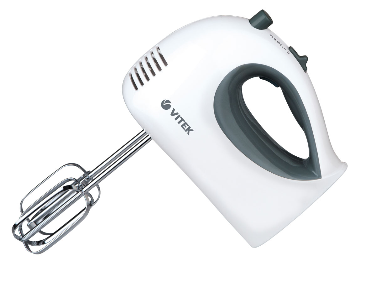 Vitek VT-1403(W) миксерVT-1403(W) Vitek VT-1403(W) миксерVT-1403(W)VITEK VT-1403 - это стильный миксер с корпусом из пластика, который прекрасно справится с замешиванием тета и взбиванием различных продуктов. Он не займет много места на вашей кухне, а дополнительные функции сделают вашу работу более комфортной. Модель имеет 6 скоростей, турборежим и мощность 250 Вт. Имеется кнопка отсоединения насадок.