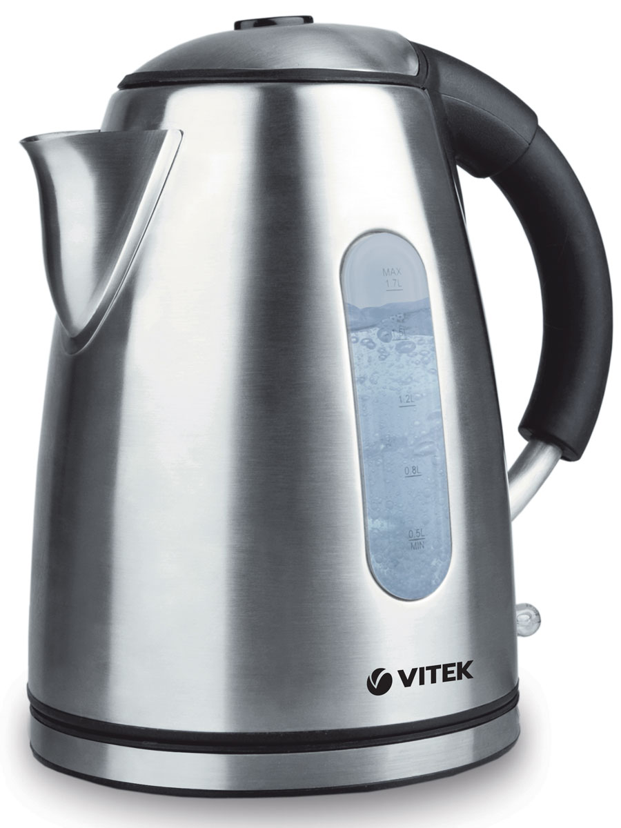 Vitek VT-7030 ST электрочайникVT-7030(ST) Vitek VT-7030 ST электрочайникVT-7030(ST)Ни одно современное кухонное пространство не обойдется без стильного, но при этом надежного чайника. И чайник Vitek VT-7030 ST станет прекрасной заменой любой устаревшей модели. Выполнен чайник из качественных и безопасных материалов, поэтому даже длительное использование данной модели не скажется как на качестве работы устройства, так и на вашем здоровье. Чайник быстро нагревает воду и долго сохраняет ее горячей. Он не занимает много места на кухонной столешнице и не помешает вам в приготовлении пищи. А по необходимости лишний шнур питания вы всегда можете спрятать в специальный отсек.