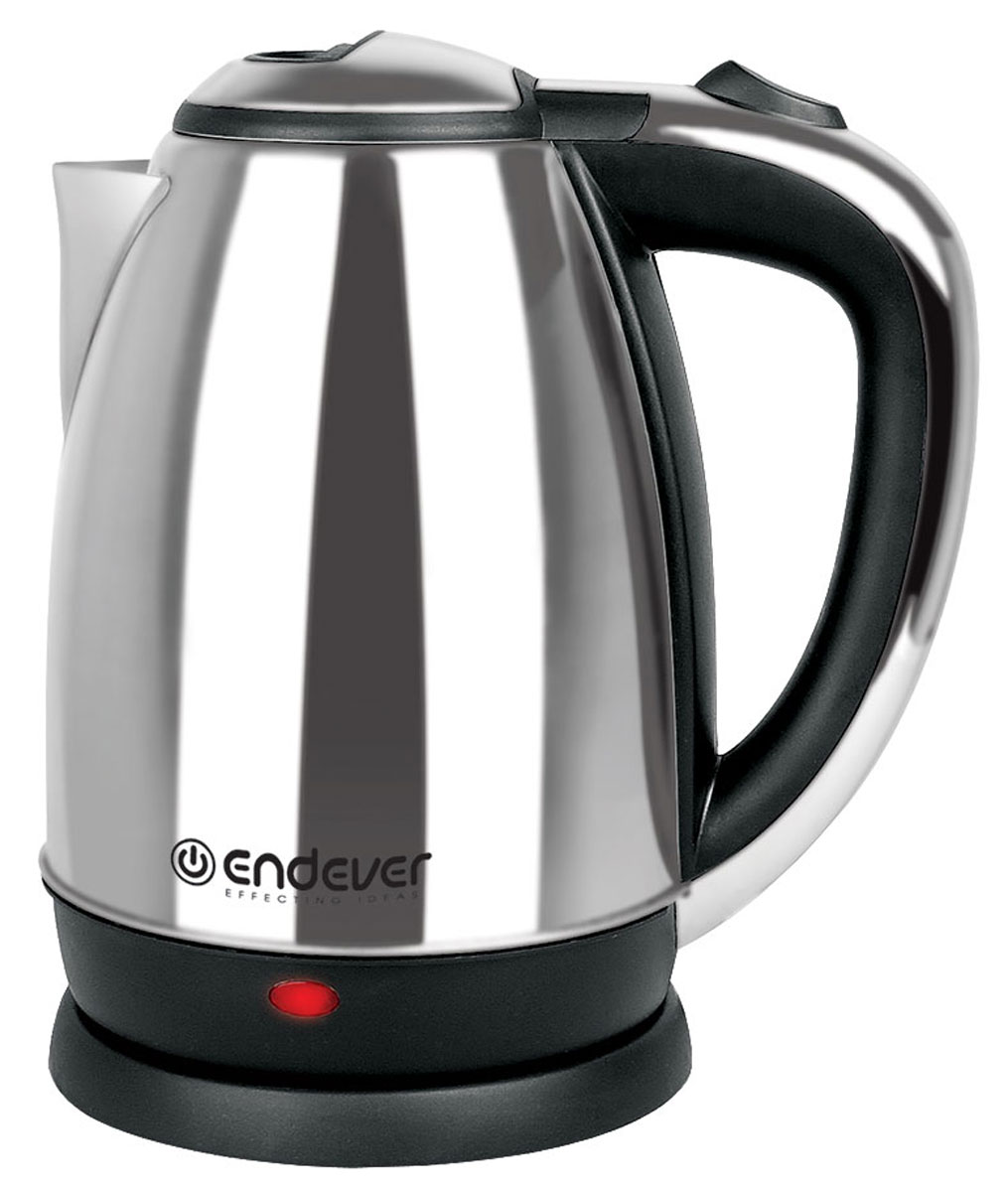 Endever KR-230S электрочайникKR-230S Endever KR-230S электрочайникKR-230SЧайник Endever KR-230S станет прекрасной заменой любой устаревшей модели. Выполнен чайник из качественных и безопасных материалов, поэтому даже длительное использование данной модели не скажется как на качестве работы устройства, так и на вашем здоровье. Чайник быстро нагревает воду и долго сохраняет ее горячей. Он не занимает много места на кухонной столешнице и не помешает вам в приготовлении пищи. Беспроводное соединение позволяет вращать чайник на подставке на 360°. По необходимости лишний шнур питания вы всегда можете спрятать в специальный отсек.