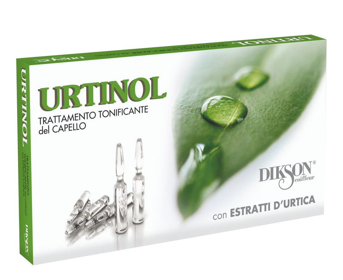 Dikson Urtinol Тонизирующее противосеборейное ампульное средство с экстрактом крапивы для жирной кожи головы 10*10 мл