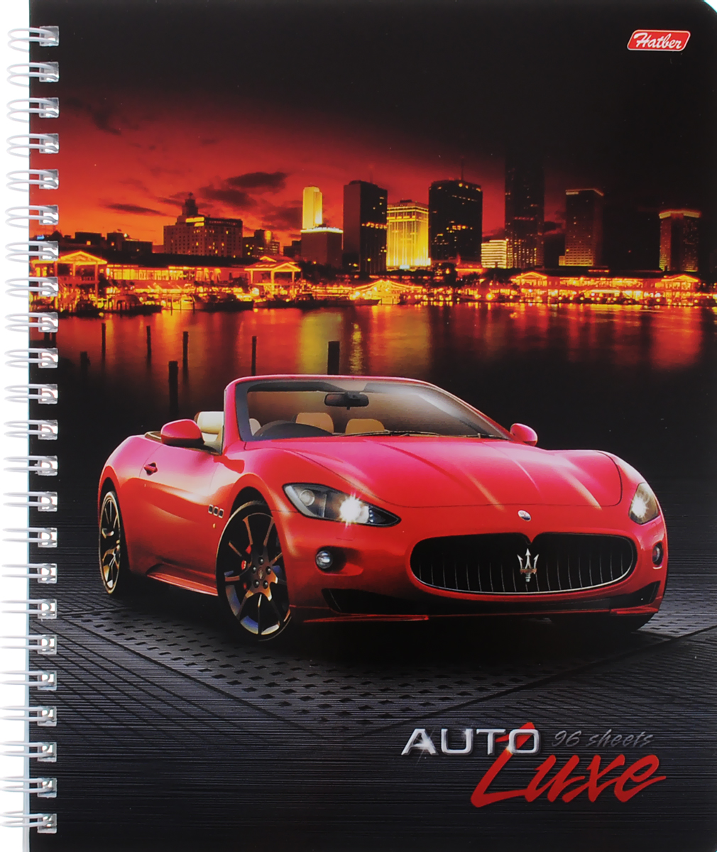 Hatber Тетрадь Auto Luxe 96 листов в клетку96Тд5B1гр_красная машина Hatber Тетрадь Auto Luxe 96 листов в клетку96Тд5B1гр_красная машинаТетрадь Hatber Auto Luxe подойдет как школьнику, так и студенту.Тетрадь двойная, имеет 4 обложки, оформленные изображением современных автомобилей. Обложки тетради выполнены из картона. Внутренний блок состоит из 96 листов белой бумаги. Стандартная линовка в голубую клетку без полей. Листы тетради соединены металлическим гребнем.