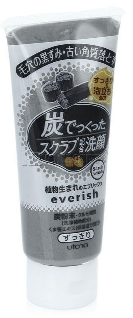 Utena Скраб Everish для лица из древесного угля и скорлупы грецкого ореха 135гр248021 Utena Скраб Everish для лица из древесного угля и скорлупы грецкого ореха 135гр248021Нежный скраб для лица из скорлупы грецкого ореха и древесного угля бережно массирует кожу, избавляя ее от загрязнений, впитывает кожный жир, удаляет ороговевший слой и очищает поры. Экстракт низкорослого бамбука хорошо увлажняет и смягчает кожу. Скраб предотвращает появление прыщей. Не содержит синтетических красителей. Имеет слабовыраженный запах угля.