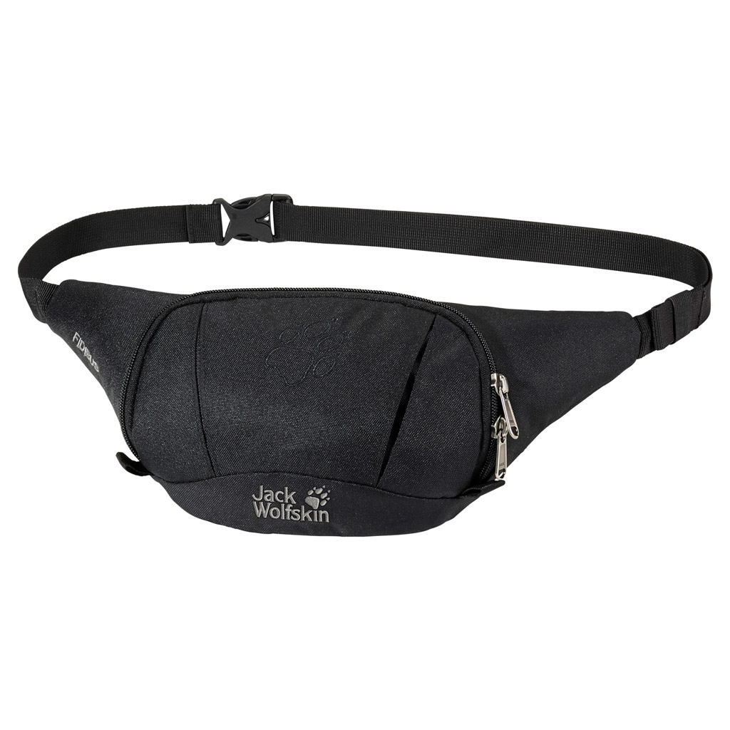 Сумка поясная Jack Wolfskin Fidibus, цвет: черный. 86425-600086425-6000 Сумка поясная Jack Wolfskin Fidibus, цвет: черный. 86425-600086425-6000Маленькая поясная сумка Fidibus располагает большим отделением и потайным карманом с внутренней стороны для документов и наличных денег. Главное отделение на застежке-молнии с трансформирующимся объемом и застежкой-карабином может широко раскрываться благодаря специальным складкам. Поясной ремень из стабильной ленты ремня легко отрегулировать под себя. Сумка сделана из тонкого, плотно сплетенного, сверхпрочного материала. Он представляет собой устойчивую к истиранию ткань из текстурированных полиэфирных нитей. С обратной стороны она покрыта полиуретаном, что обеспечивает водонепроницаемость. Кроме того, материал не выцветает и не поддается воздействию ультрафиолета.