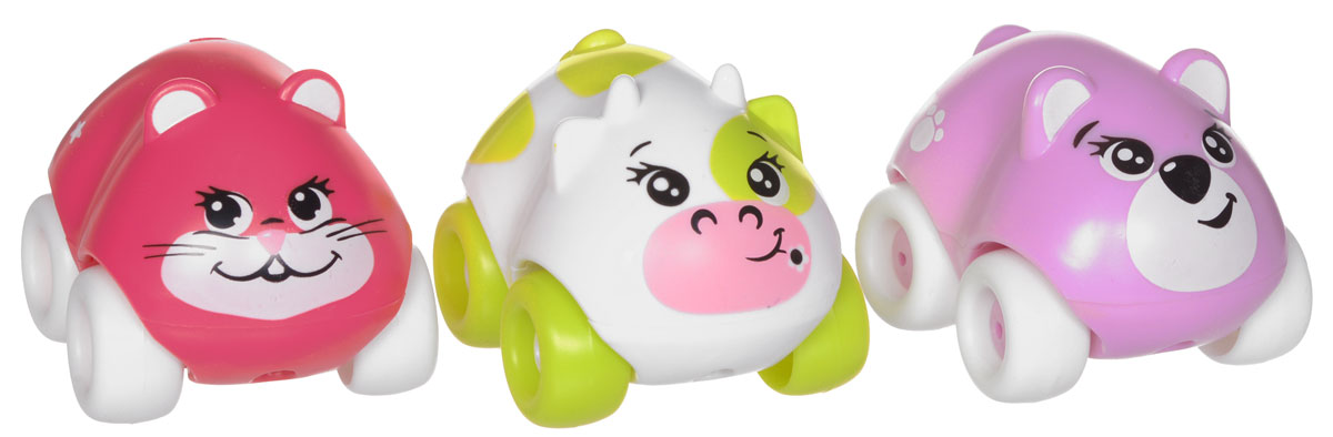 Smoby Набор машинок Animal Planet Мишка Корова Мышка smoby набор машинок animal planet мишка корова мышка