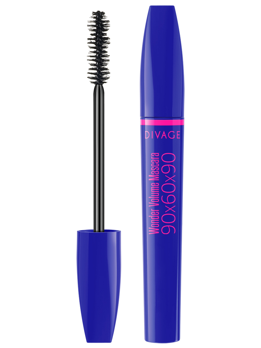 DIVAGE Тушь для ресниц 90х60х90 WONDER VOLUME Mascara, тон № 01, 10 мл007659 DIVAGE Тушь для ресниц 90х60х90 WONDER VOLUME Mascara, тон № 01, 10 мл007659DIVAGE представляет тушь для ресниц 90x60x90 WONDER VOLUME MASCARA. Роскошный объем и потрясающий изгиб для твоего неотразимого взгляда. Особая форма щеточки, состоящая из пяти сфер, позволяет тщательно прокрасить как короткие, так и длинные ресницы. Нейлоновые микроволокна туши создают эффект каскадного надстраивания ресниц с каждым последующим покрытием. Микроворсинки, крепятся к ресничкам за счет воска, входящего в состав туши, что позволяет достичь максимальной длины.Нейлоновые микроволокна туши создают эффект каскадного надстраивания ресниц с каждым последующим покрытием. Микроворсинки, крепятся к ресничкам за счет воска, входящего в состав туши, что позволяет достичь максимальной длины.Роскошный объем и потрясающий изгиб для твоего неотразимого взгляда.